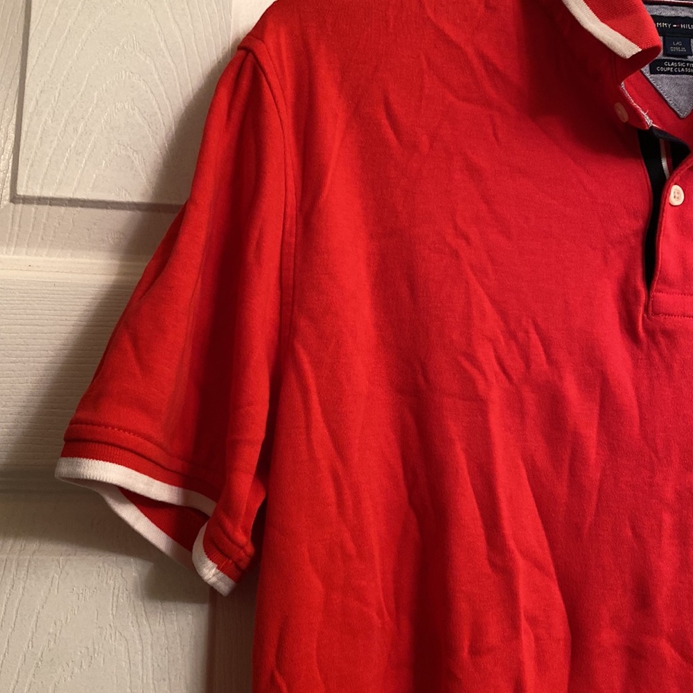 Tommy hilfger red short sleeve polo - Picture 4 of 4